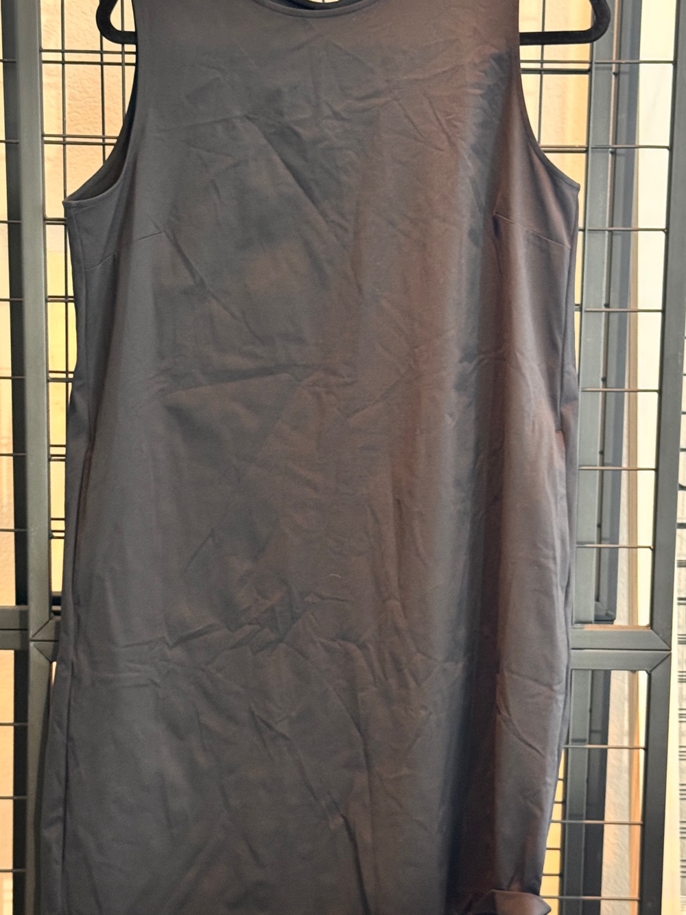 Uniqlo Black Sleeveless Chemise Nightdress